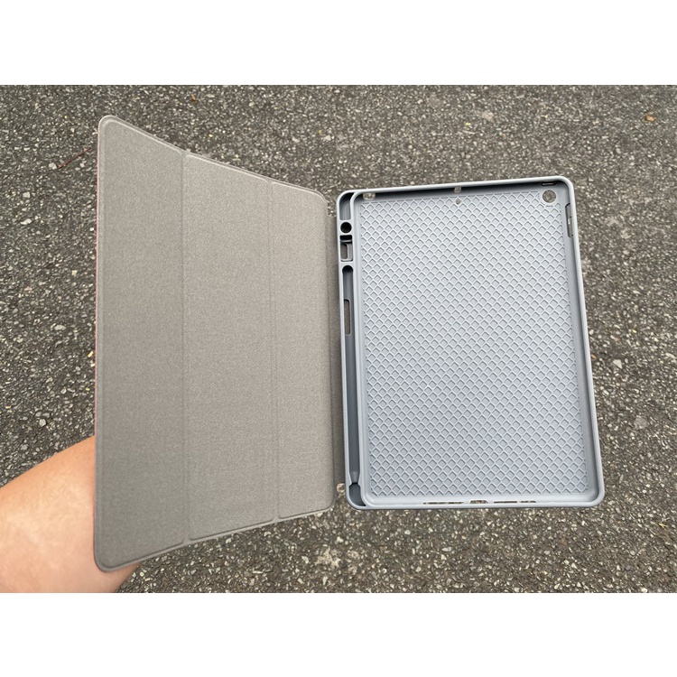 Bao da sợi vải Mutural cho iPad Gen 10 9 8 7 10.2 Air 5 4 10.9 inch 2020 Pro 11 2021 2020 có khay bút