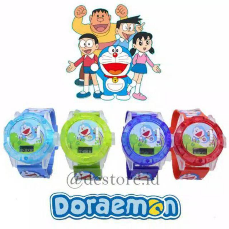 Doraemon Đồng Hồ Đeo Tay Có Đèn Và Nhạc Hình Doremon Đáng Yêu Cho Bé