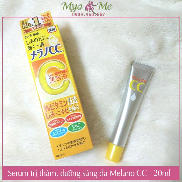 Serum mờ thâm, dưỡng sáng da Melano CC Vitamin C - 20ml