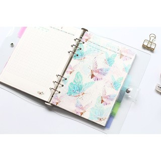 Set 6 tab phân trang FOREST sổ còng A5- A6- A7, sổ planner, bullet journal, Kingdecor