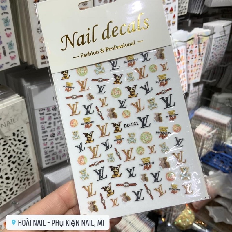 Sticker chữ - Phụ kiện Nail