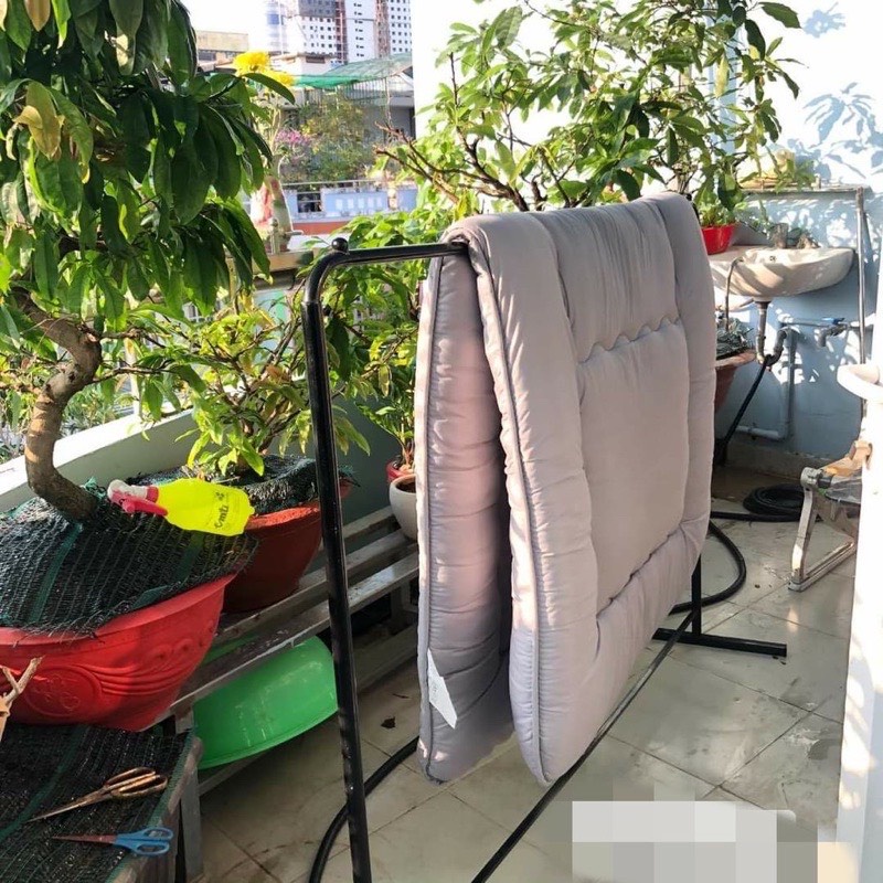 Nệm gấp 3 giá rẻ 1m 1m2 1m4 1m6 1m8 dài 2m, topper nệm bông gòn xuất Nhật cao cấp trải sàn