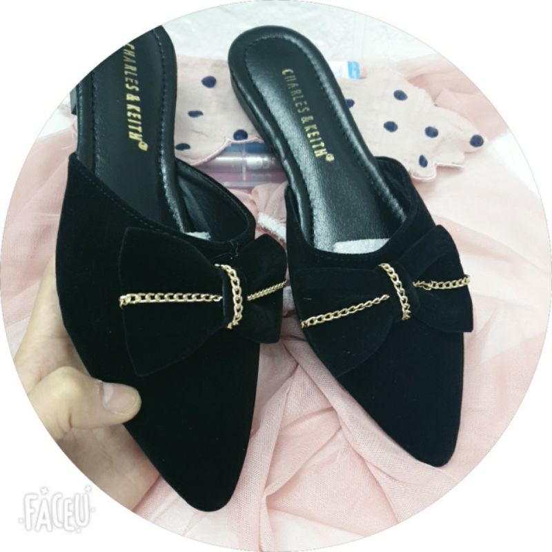 Sục Nhung Nơ xích- Giầy nữ xinh-sục nữ xinh(hình thật) | BigBuy360 - bigbuy360.vn