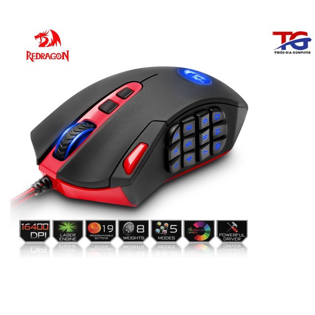 CHUỘT PERDITION M902 16400 DPI LAZER|CAO CẤP
