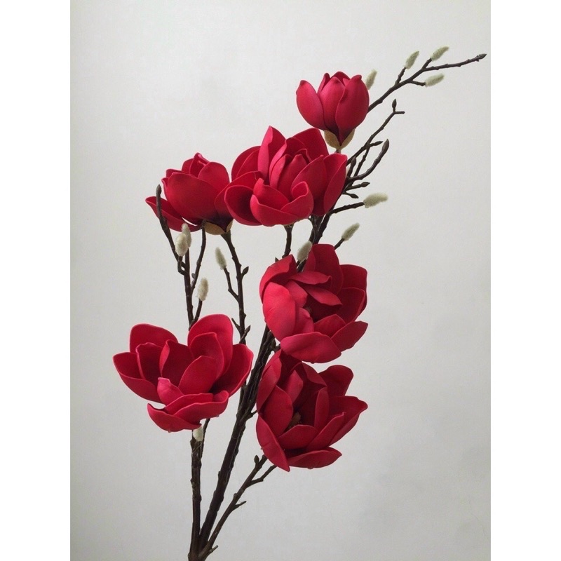 Hoa Mộc Lan Giả 120cm, 6 Bông HÀNG CAO CẤP CHẤT LƯỢNG