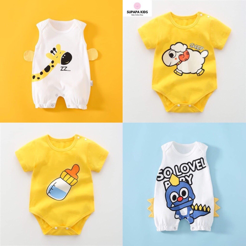 Mẫu Body hình thú dành cho bé Trai bé Gái từ 3-15kg