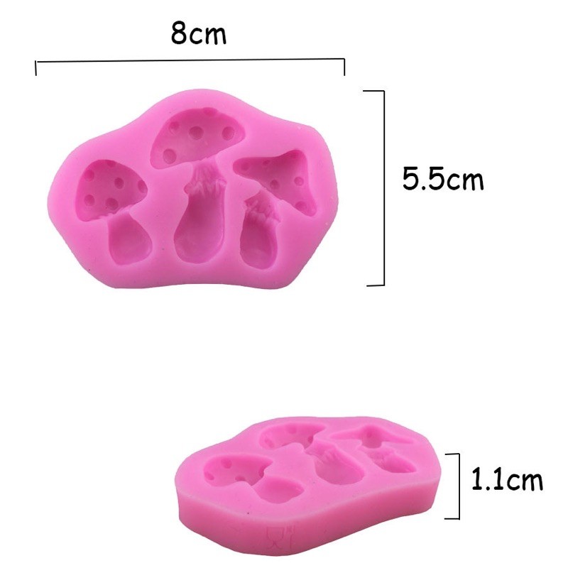 Khuôn silicon 3D hình nấm