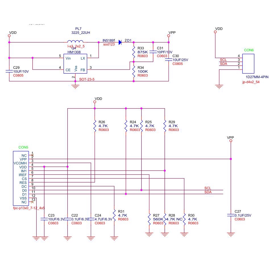 Mô Đun Màn Hình Oled 0.96 Inch Kích thước 64x128 Cho Arduino