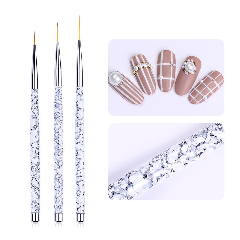 Bộ 3 Cọ Vẽ Trang Trí Móng Tay 3D Chuyên Dụng