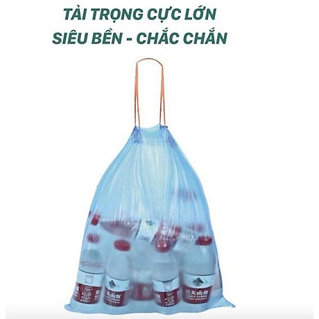 Cuộn túi đựng rác có quai xách tiện lợi kích thước 45x50cm