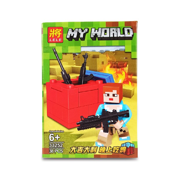 Bô đồ chơi xếp hình LEGO My World Minecraft – Nhựa ABS an toàn - Kích thích sáng tạo phát triển trí tuệ cho bé