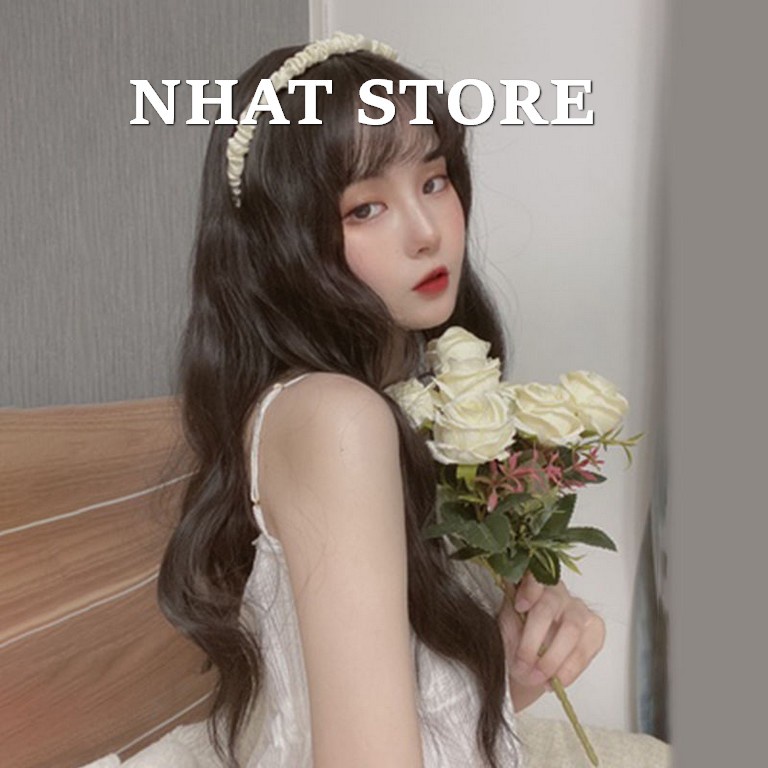 Bờm nhún lụa satin nhiều màu sắc Nhatstore