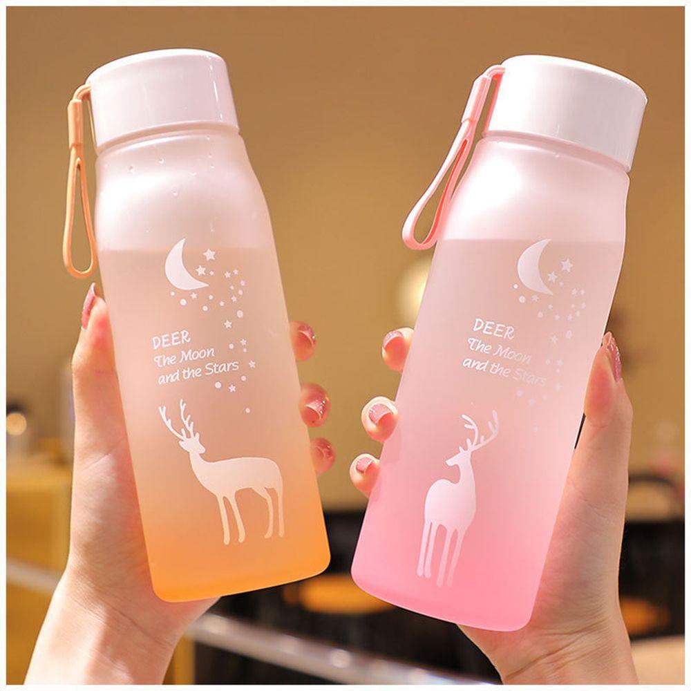 Chai nước nhựa KUNHEV 560ml không chứa BPA chống rơi chống rò rỉ thời trang thể thao ngoài trời/ du lịch