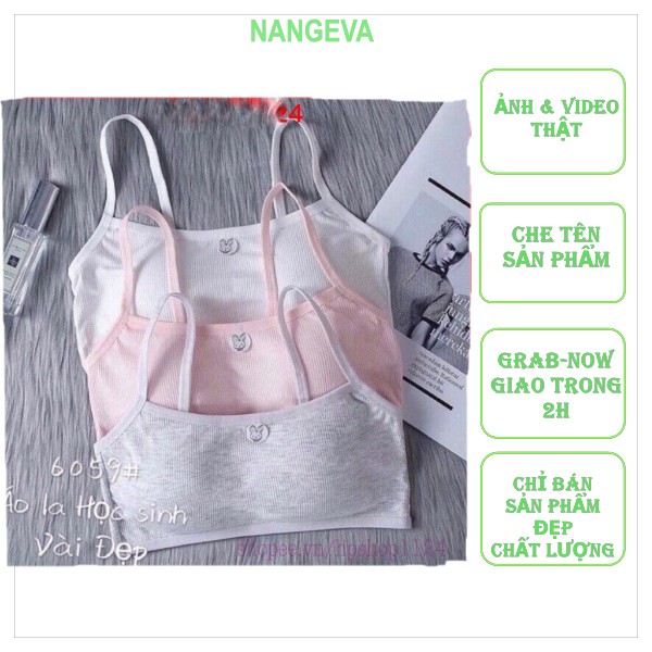 Áo bra học sinh - Áo lá học sinh cotton tăm 6059 loại đẹp | BigBuy360 - bigbuy360.vn