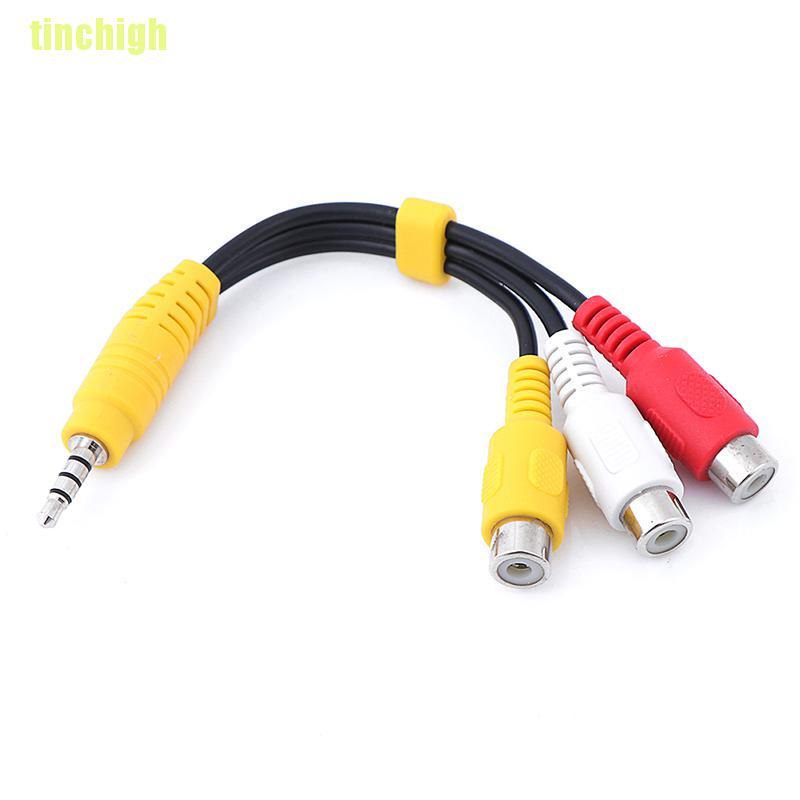 1 Đầu Chuyển Đổi Âm Thanh Rca 3.5mm Sang 3 Cổng Rca Chuyên Dụng
