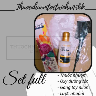 Thuốc nhuộm tóc Nâu Hồng Đỏ ( không cần tẩy)