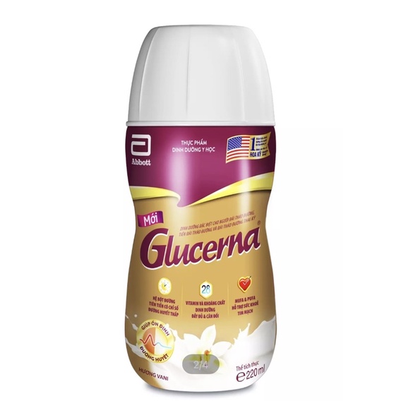 Thùng 30 chai sữa Glucerna 220ml/chai