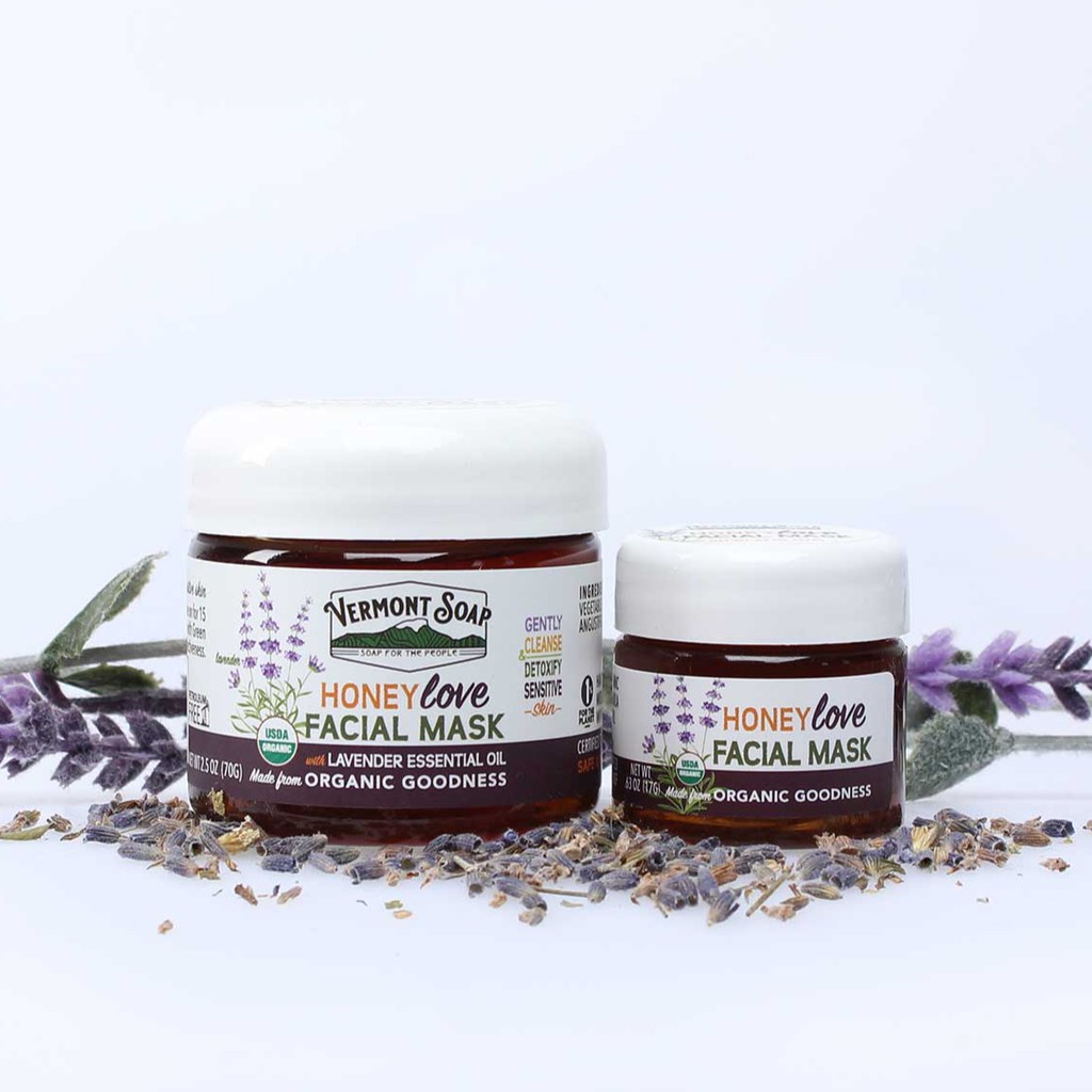 Vermont Soap - Sáp hữu cơ dưỡng da chống lão hóa - Green Gold Herbal, African Shea Butter, Honey Love Facial Mask | BigBuy360 - bigbuy360.vn