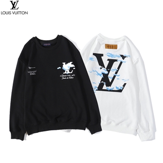 Áo thun tay dài cổ tròn in hình Louis Vuitton C08702