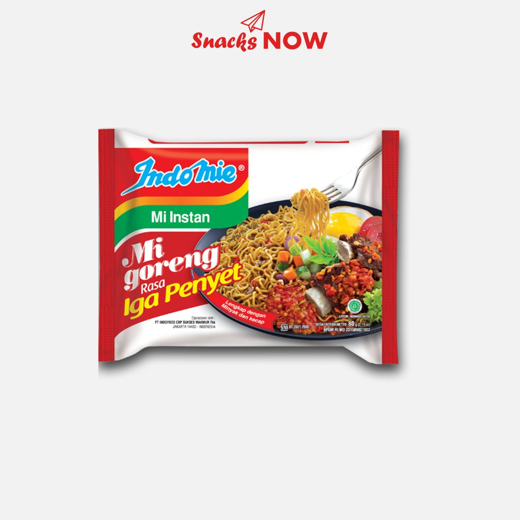 Mì Xào Khô Indomie Mi Goreng Rasa Iga Penyet Vị Sườn 80g - Snacks NOW
