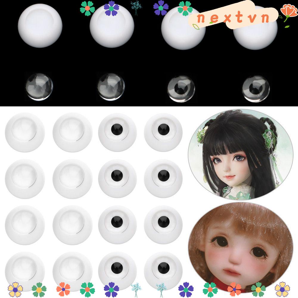 1 bộ mắt búp bê hình bán cầu bằng acrylic trong suốt 8~26mm chất lượng cao