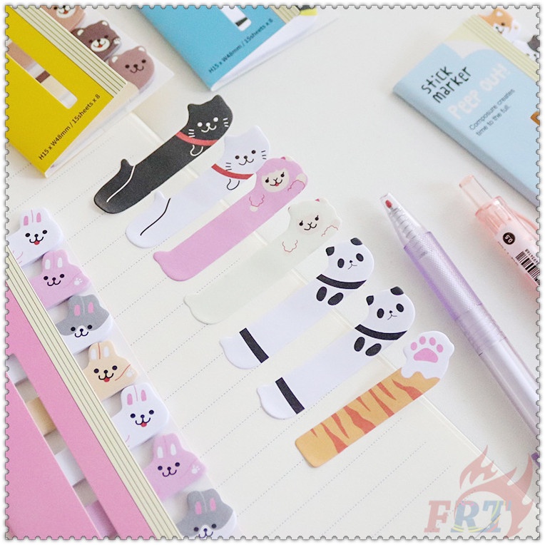 160 Tờ ✿ Giấy Ghi Chú Họa Tiết Động Vật Hoạt Hình Dễ Thương Q-1 ✿ Miếng Dán Ghi Chú Đánh Dấu Trang Sách Tiện Dụng