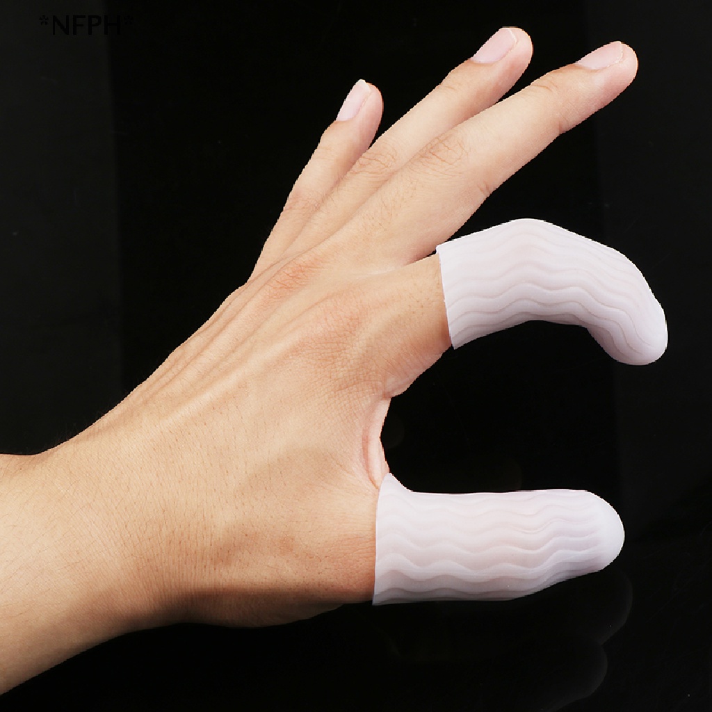 1 Cặp Băng Quấn Bảo Vệ Ngón Tay Bằng Silicone Tiện Dụng