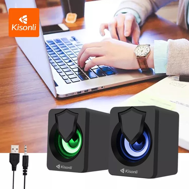 Loa vi tính 2.0 mini Kisonli L-1030 led RGB - nhỏ gọn  nhattin_flagship_store