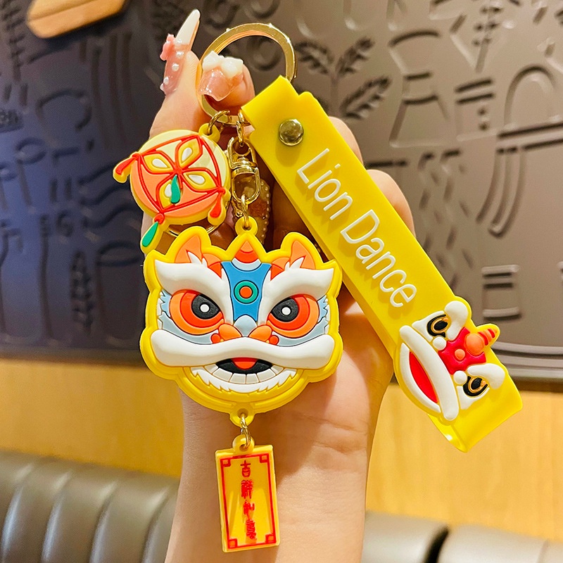 Móc Khóa Xe Hơi/ Cặp Đôi Hình Con Hổ Xingshi Phong Cách Trung Quốc Thời Trang