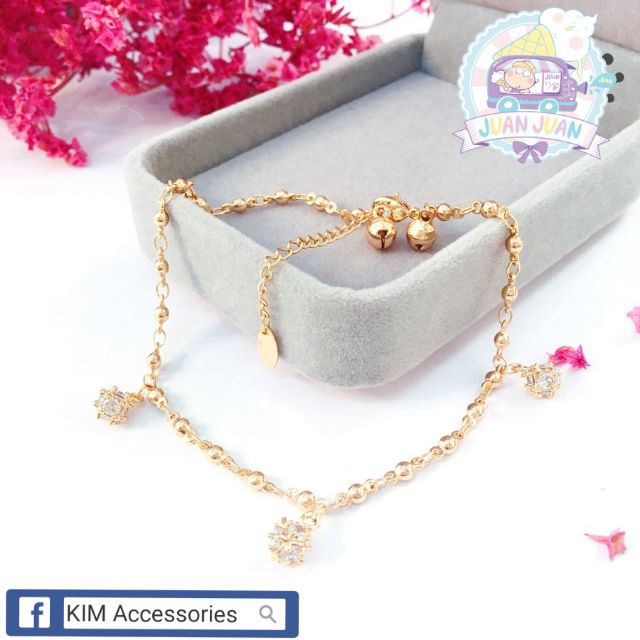 Lắc Chân Bạc Mạ Vàng