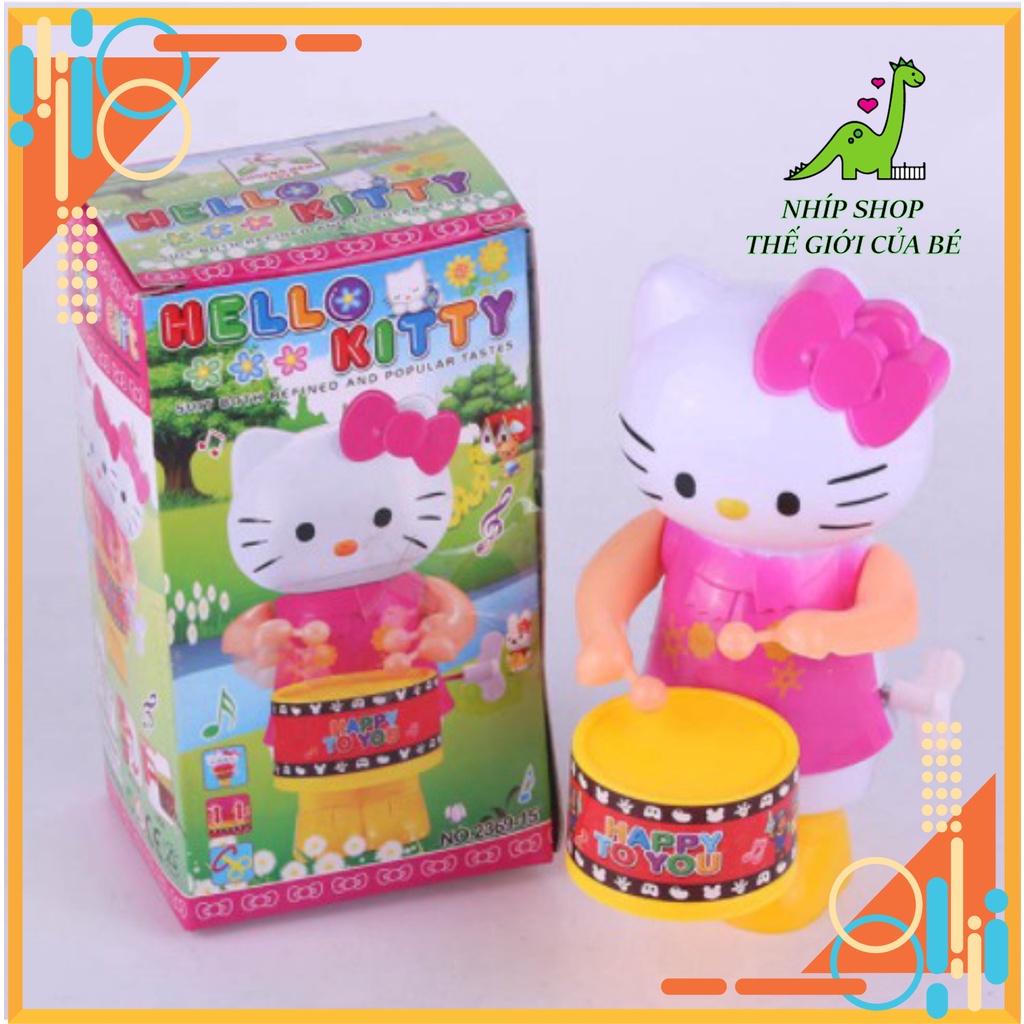 Mèo Kitty Vặn Cót, Cừu Non Baa Baa Vặn Cót Lắc Lư Đánh Trống