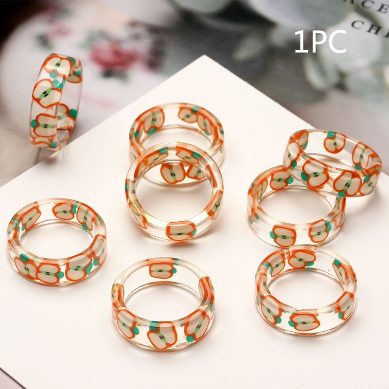 Nhẫn Nhựa Hình Trái Cây Đơn Giản Thời Trang Cho Nữ