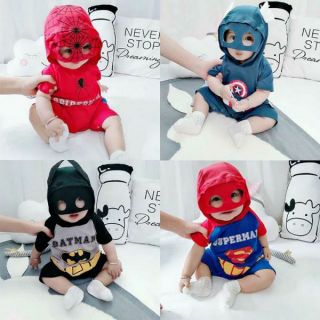 Body siêu anh hùng/body người nhện/batman/super man/captain hàng đẹp Quảng Châu (ảnh thật)