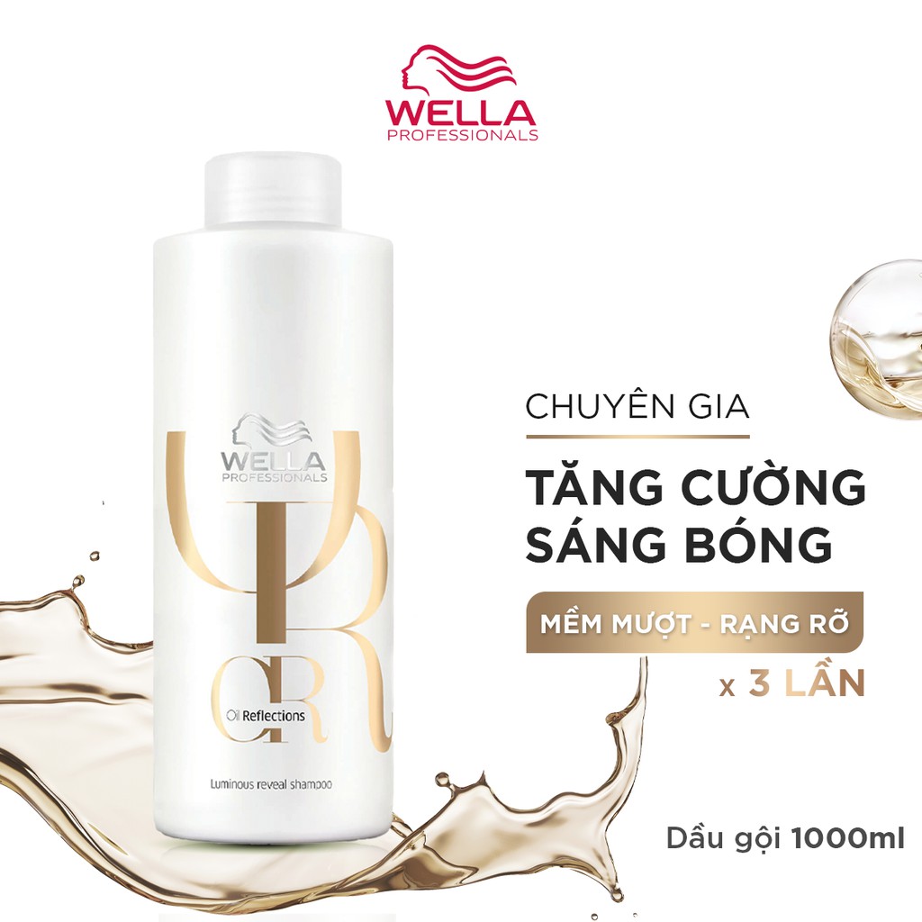Dầu gội Wella Oil giúp tóc suôn mượt, sáng bóng Reflections Luminous Reveal  Shampoo 250ml/ 1000ml | Shopee Việt Nam