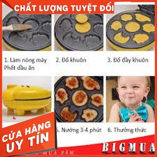 [HÀNG LOẠI 1] Máy nướng bánh hình thú magic bulit [BẢO HÀNH 12 THÁNG]