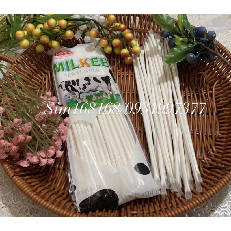 kẹo ống bột sữa bò bịt 50 ống