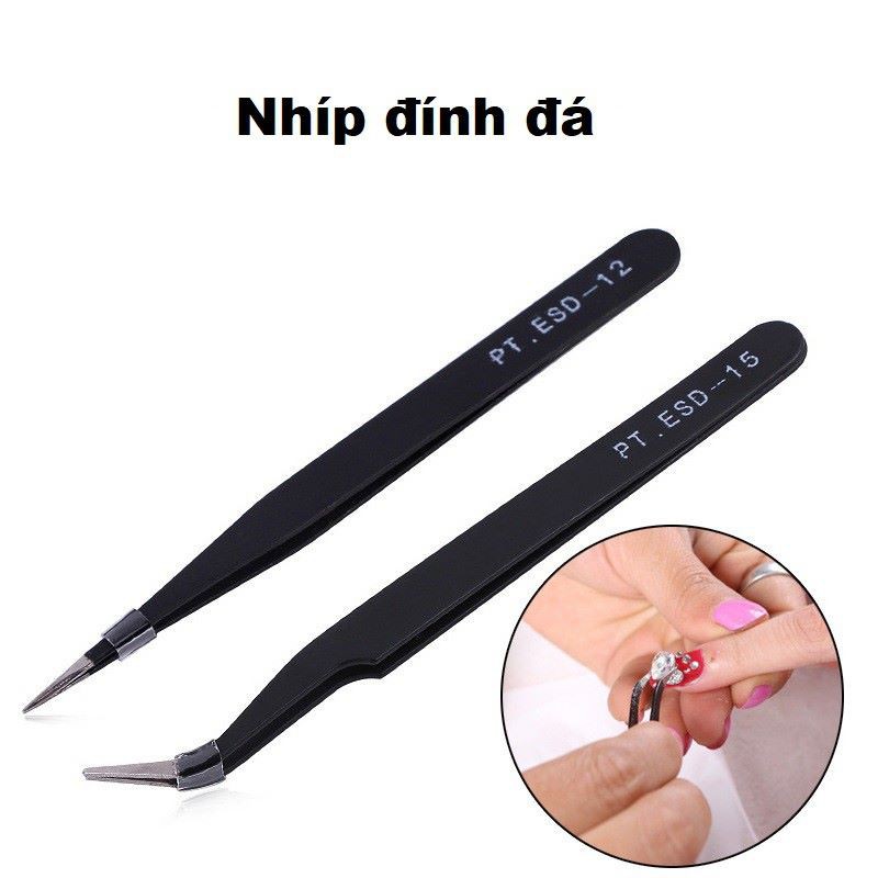 Nhíp gắp đá nail