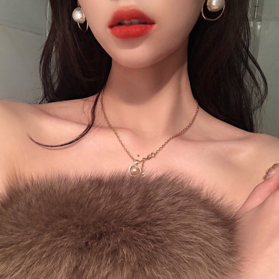 Bông tai ngọc tròn Hàn Quốc cá tính cho nữ