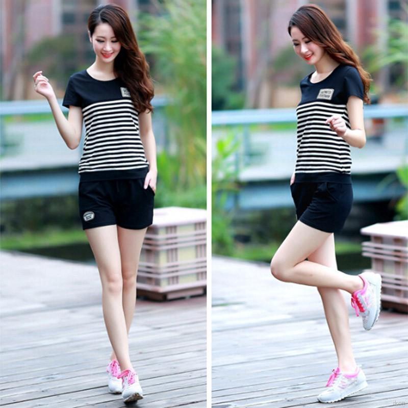 Set áo tay ngắn + quần phối túi