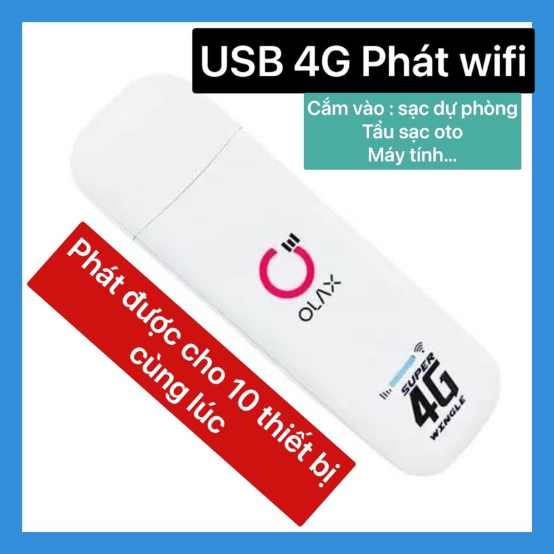 Usb phát wifi 4G tốc độ cao 150mbps giá rẻ,Dcom phát wifi cho 10 máy cùng lúc,ulax 80