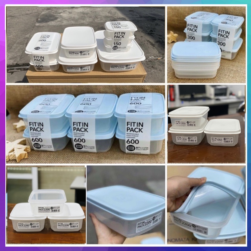 Hộp nhựa đựng thực phẩm tủ lạnh trữ đông bảo quản thức ăn Sanada cao cấp an toàn quay lò vi sóng - Nhật Bản