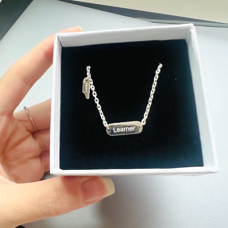 Lắc Tay Bạc Nữ, Vòng Tay Khắc Chữ Theo Yêu Cầu Lucky Bạc Thật Yinbe YB008