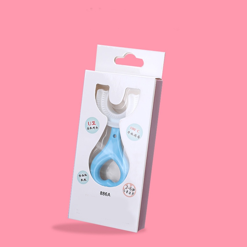 Bàn Chải Đánh Răng Silicon Mềm 360 Độ Hình Chữ U Cho Bé