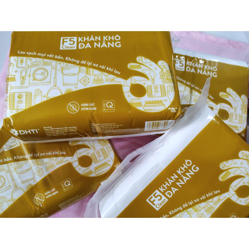 KHĂN KHÔ ĐA NĂNG F5 CLEAN 500G