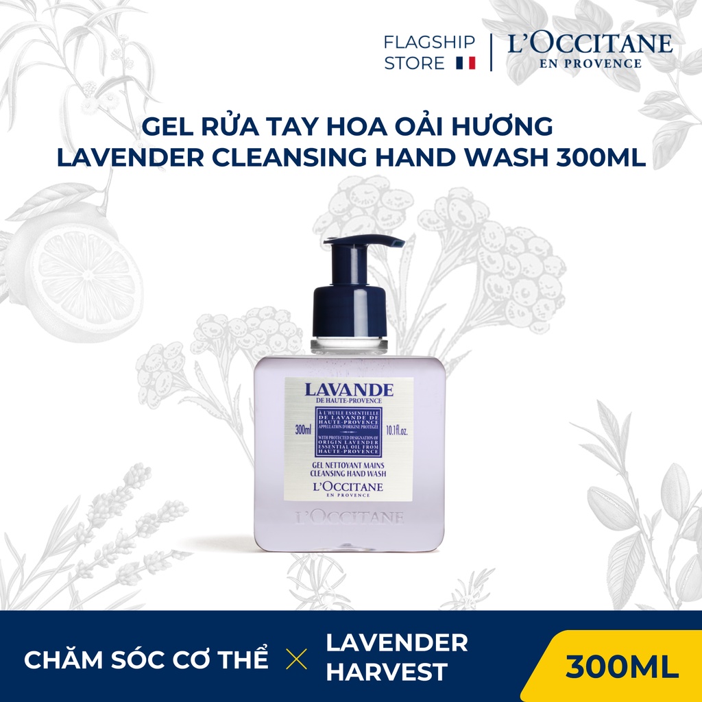 Gel rửa tay hoa Oải Hương Lavender Cleansing Hand Wash 300ml Loccitane