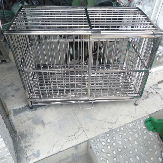 Chuồng chó inox 50*100*75 SHIP HỎA TỐC TPHCM