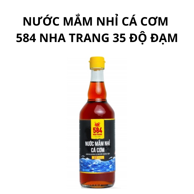 Hộp 2 Chai Nước Mắm Nhỉ Cá Cơm 584 Nha Trang 35 Độ Đạm