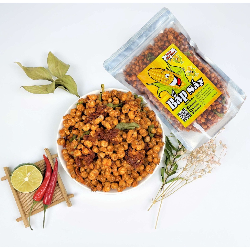 Bắp Rim Sấy Khô Bò Sợi Lá Chanh Shop Mẹ Beo