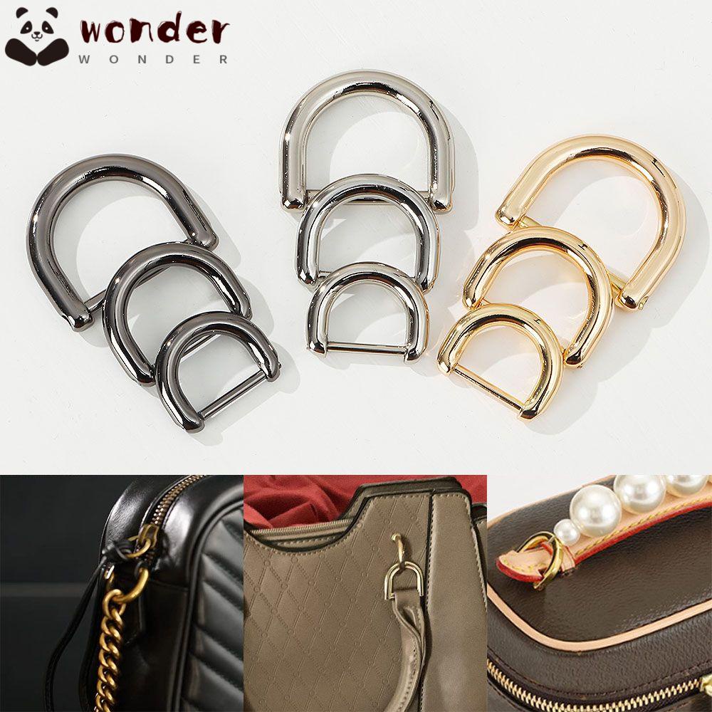 Móc Khóa Dây Đeo Túi Xách Bằng Da Hình Chữ D Tháo Rời Được DIY