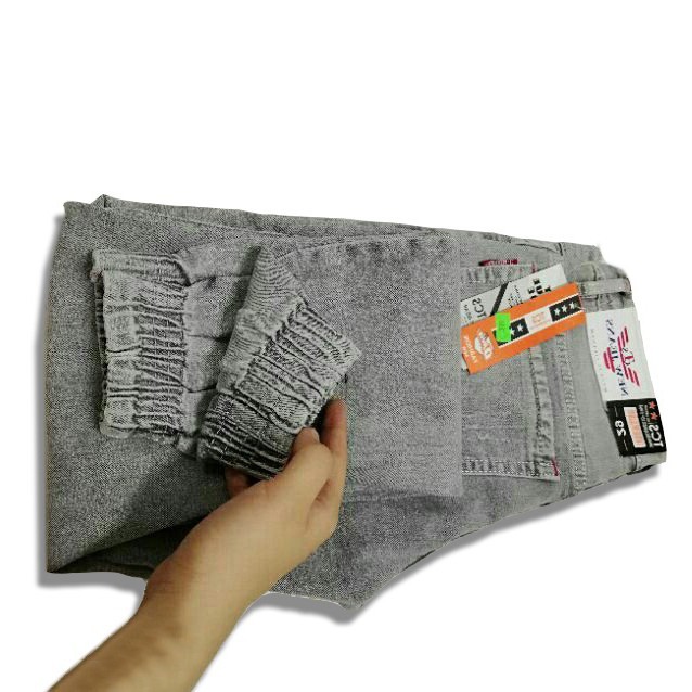 [Xả] Quần Jean Nam xám, ống túm Rất Hot,Quần Jogger Jean Nam Rách Thể Thao TS02 [Freeship]